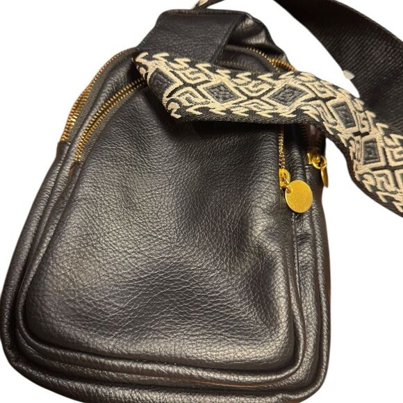 Style & Co. Black Leather like Sling Bag - Picture 5 of 7